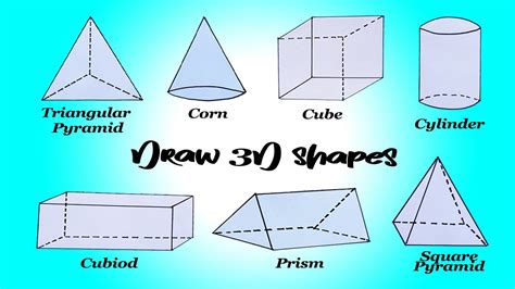 How To Draw 3d Shapes For Kids Step Drawing 3d Shapes For Kids - Drawing 3d Shapes For Kids