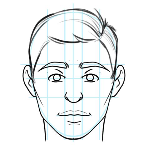 how to draw Human face
