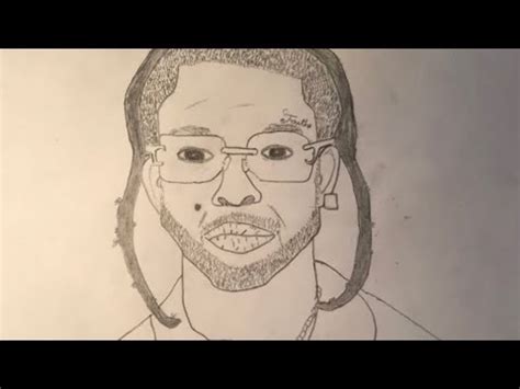 how to draw Pop Smoke step by step YouTube