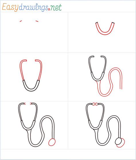 how to draw a Stethoscope Step by StepDrawing Tutorial for kids YouTube
