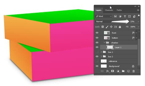 how to draw a box in photoshop