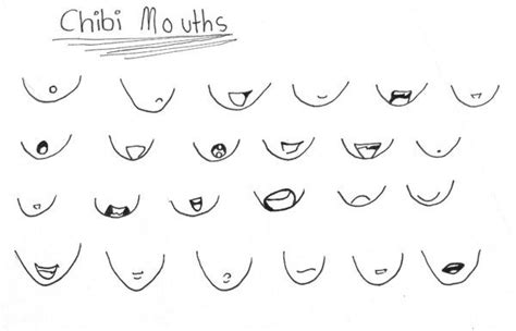 how to draw a chibi mouth