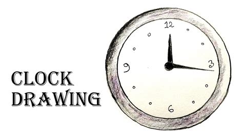 How To Draw A Clock Step By Step Clock Drawing With Color - Clock Drawing With Color