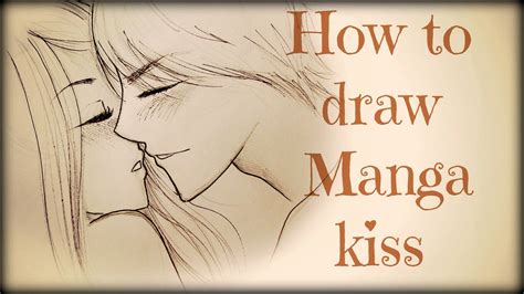 how to draw a couple kissing