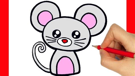 How To Draw A Cute Mouse Animal For Mouse Drawing For Kids - Mouse Drawing For Kids