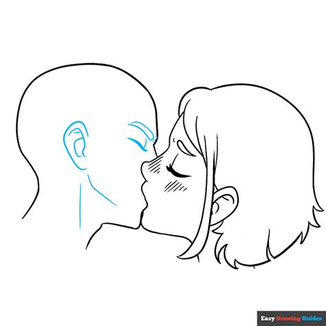 how to draw a girl kissing a girl