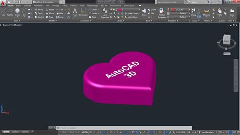 how to draw a heart in autocad