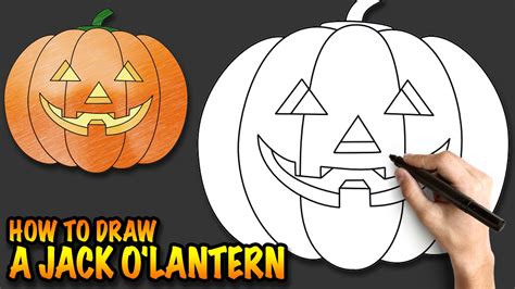 How To Draw A Jack Ou0027lantern Really Easy Jack O Lantern Tracing - Jack O Lantern Tracing