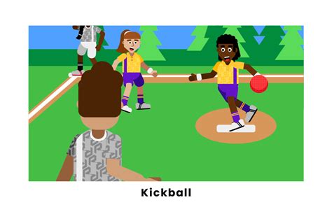 how to draw a kick ball game