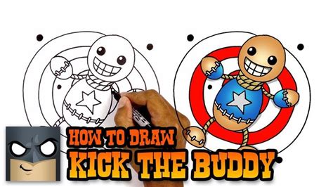 how to draw a kick the buddy toy