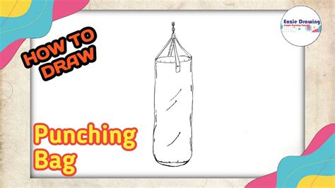 how to draw a kickboxing bag tutorial