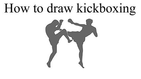 how to draw a kickboxing bag tutorial