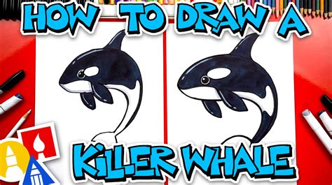 how to draw a killer whale