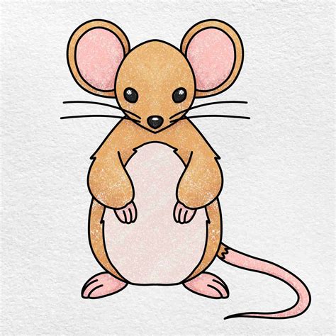 How To Draw A Mouse Drawing For Kids Mouse Drawing For Kids - Mouse Drawing For Kids