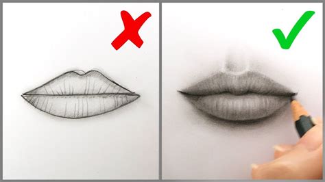 how to draw a mouth for beginners