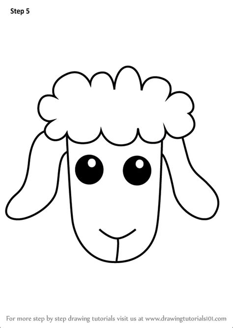 How To Draw A Sheep Face