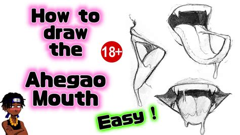 how to draw an ahegao face