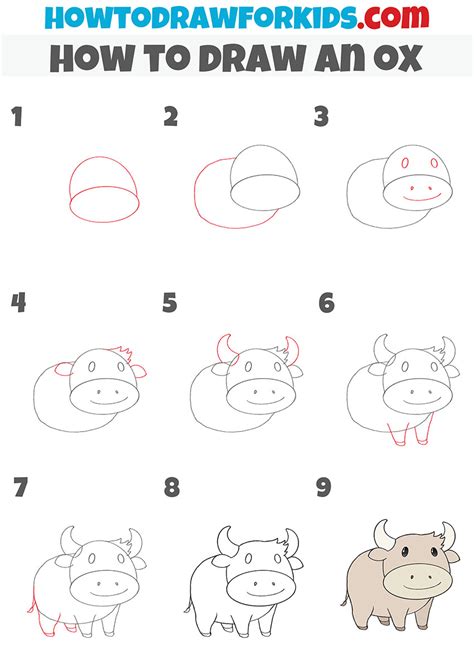 how to draw an ox ox drawing easy YouTube