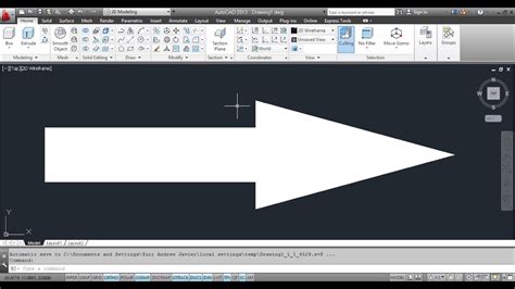 how to draw arrow in cad