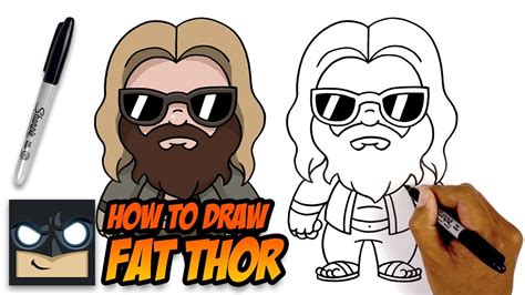 how to draw chii fat thor