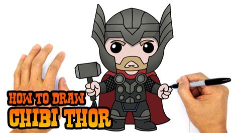 how to draw chibi thor from infinity war