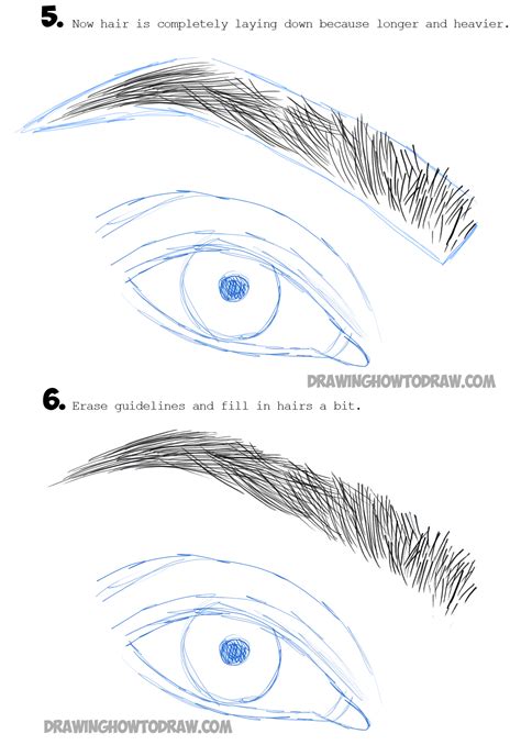 how to draw easy eyebrows