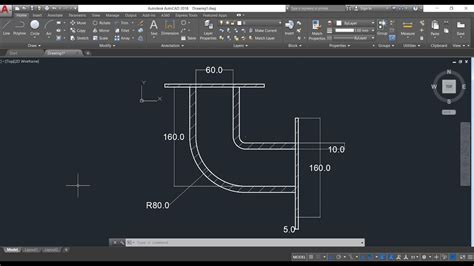 how to draw elbow in autocad