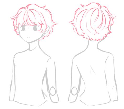 how to draw fluffy anime boy hair