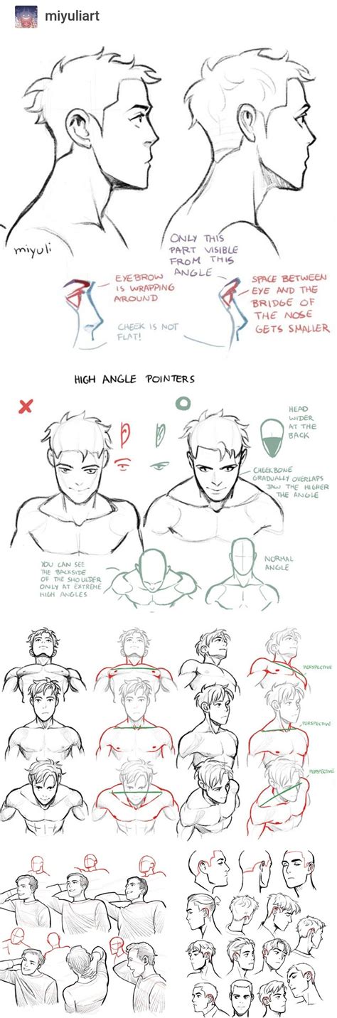 how to draw head and shoulders