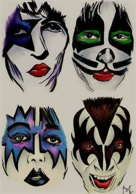 how to draw kiss members