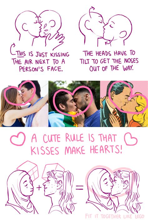 how to draw kissing tumblr easy