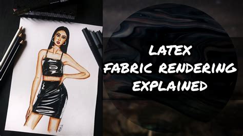 how to draw latex fabric rendering using watercolor YouTube