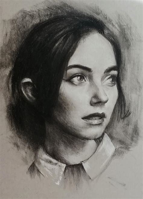 how to draw portraits in charcoal