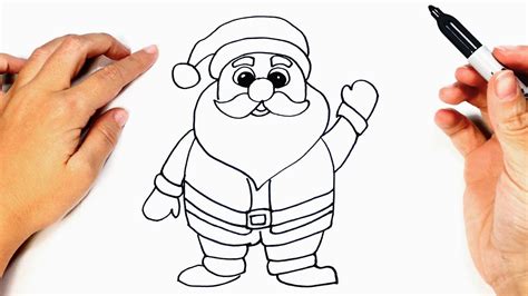 How To Draw Santa Claus Easy Drawing For Santa Claus Directed Drawing - Santa Claus Directed Drawing