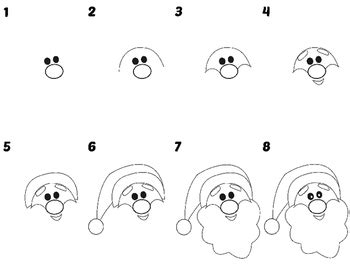 How To Draw Santa Directed Drawing Video For Santa Claus Directed Drawing - Santa Claus Directed Drawing