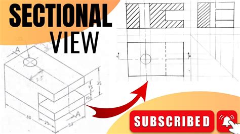 how to draw section views