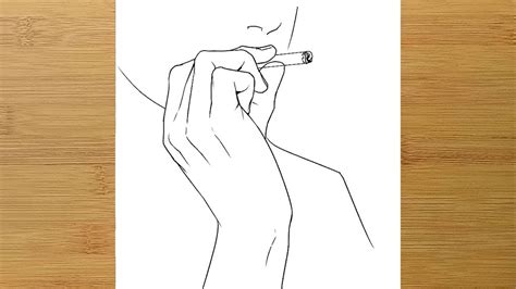 how to draw smoking