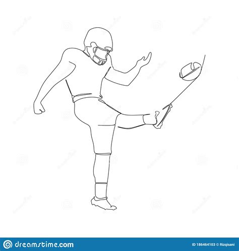 how to draw someone kicking a field goal