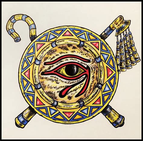 how to draw the eye of horus