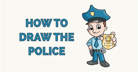 How To Draw The Police Really Easy Drawing Printable Picture Of Police Badge - Printable Picture Of Police Badge