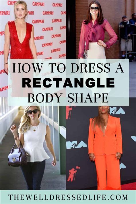 how to dress a rectangle figure