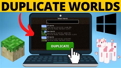 how to duplicate a minecraft world