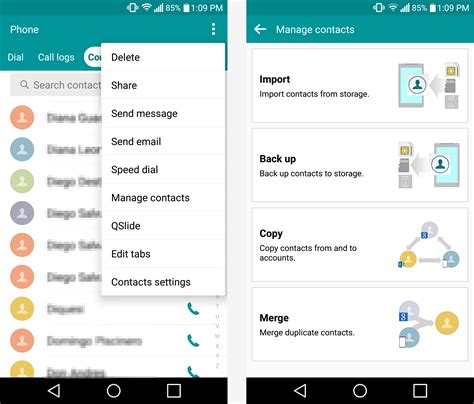 how to duplicate contacts in android