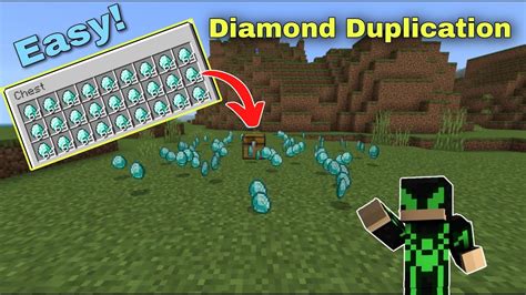 how to duplicate diamonds in minecraft