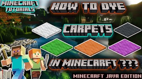 how to dye carpets in minecraft