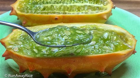 how to eat a horned melon