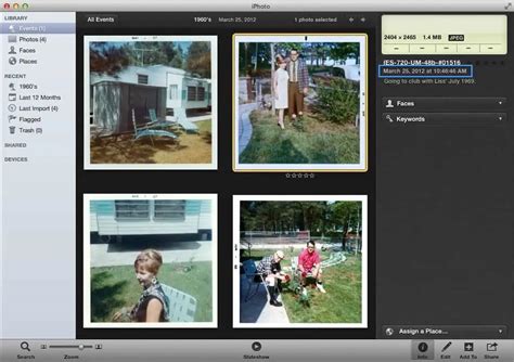 how to edit date in iphoto