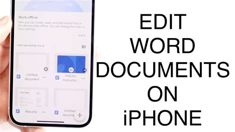 how to edit document in phone