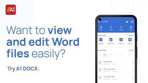 how to edit docx file in mobile
