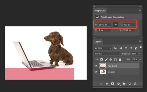 how to edit layer size in photoshop